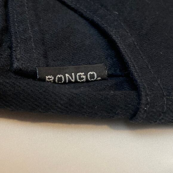 Vintage BONGO Button Fly Gene Montsano Black Denim Jeans Size 3 Y2K 2000s Grunge - Picture 7 of 13